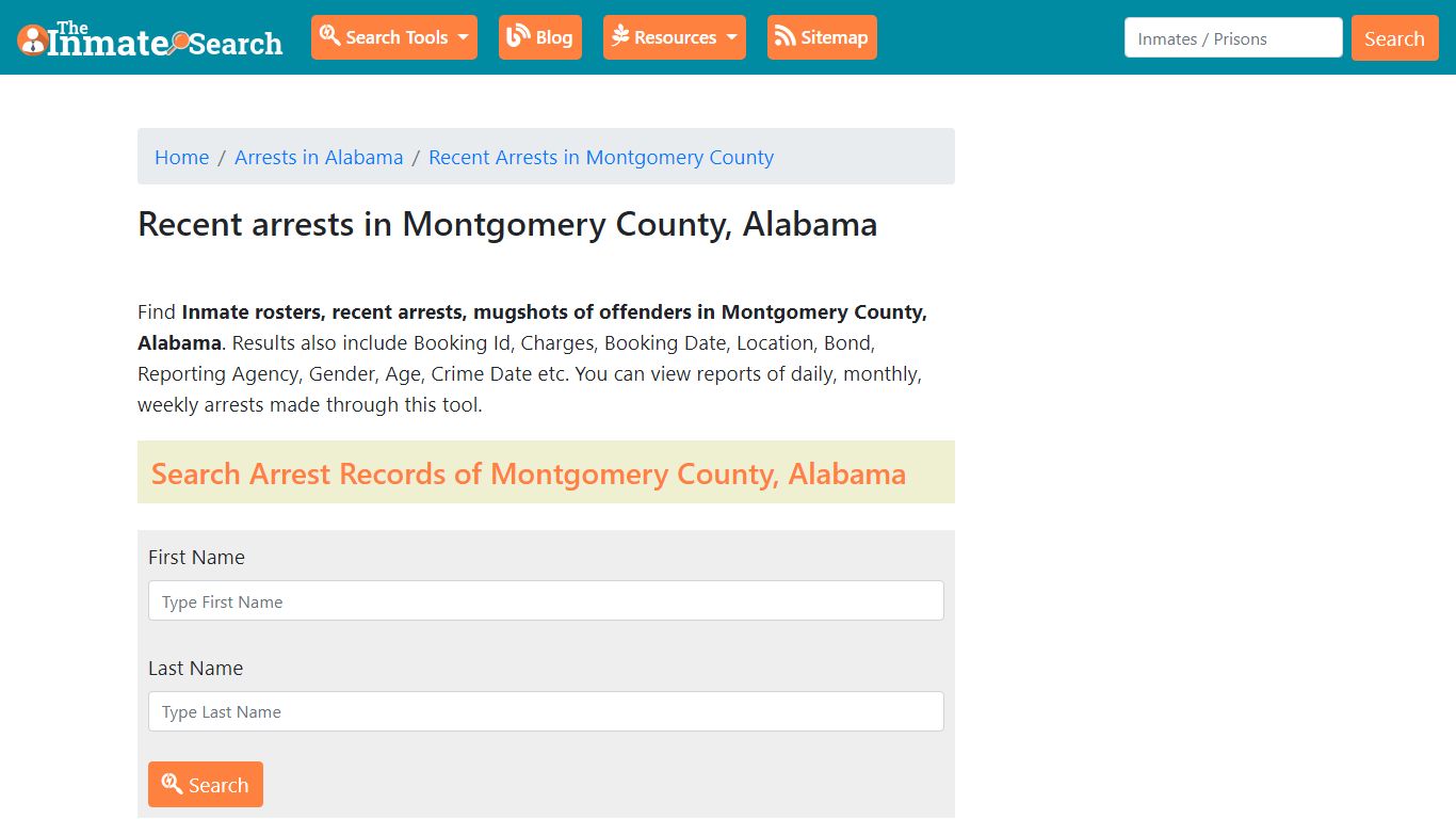 Recent arrests in Montgomery County, Alabama | Mugshots, Rosters ...